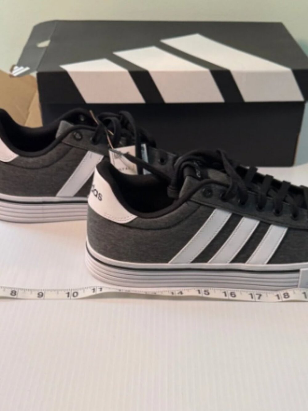 Adidas Men's Charcoal and White Sneakers, new with Tags